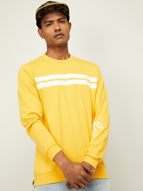 

UCLA Men Yellow Solid Sweatshirt