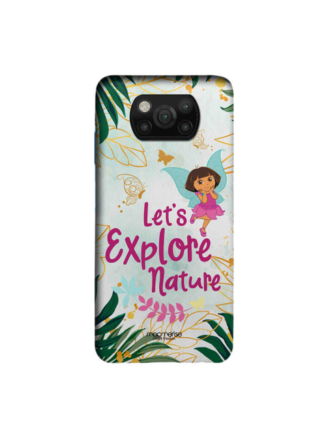 

macmerise Pink & Blue Explore With Dora Xiaomi Poco X3 Back Cover