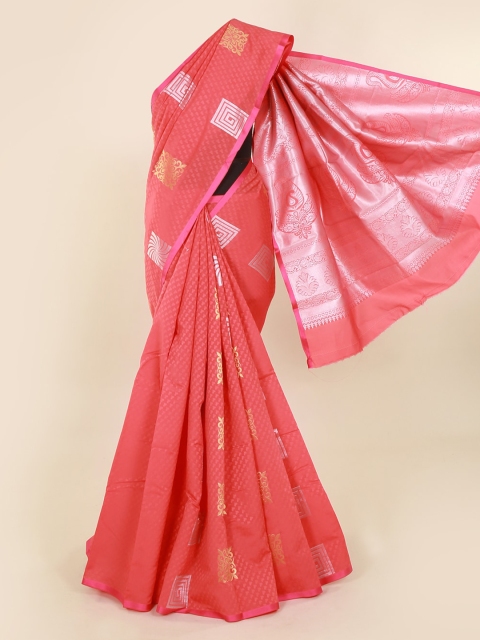 

Pothys Pink Woven Design Art Silk Saree