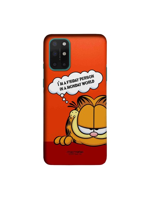 

macmerise Orange & White Friday Garfield Printed OnePlus 8T Back Case