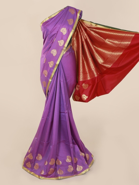 

Pothys Lavender Woven Design Art Silk Saree