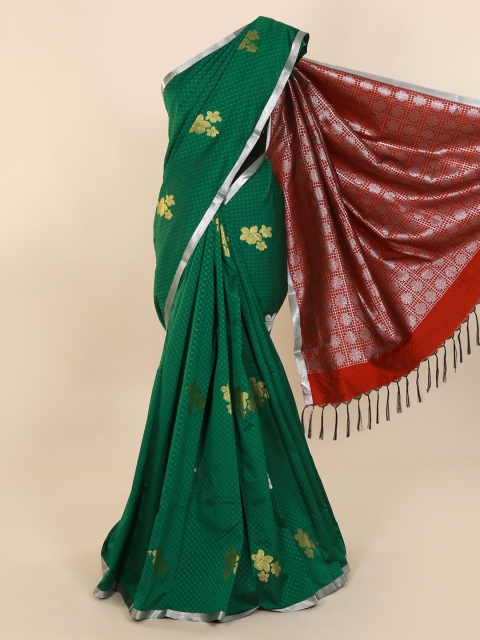 

Pothys Green Woven Design Art Silk Saree