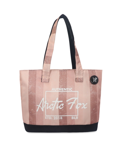 

Arctic Fox Pink Striped Tote Bag