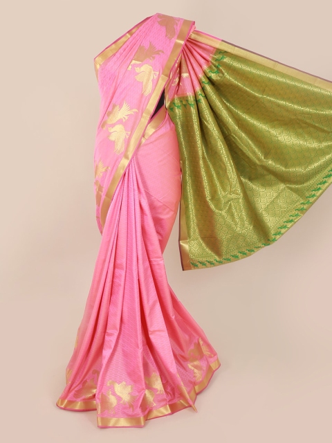 

Pothys Pink Woven Design Art Silk Saree