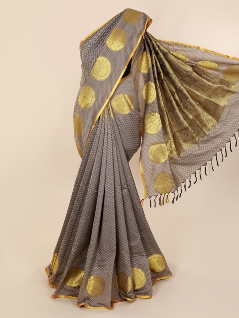 

Pothys Grey Woven Design Art Silk Saree