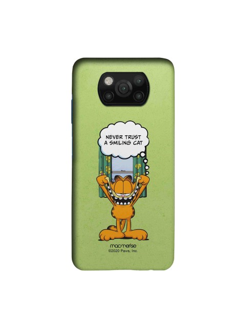 

macmerise Green & Orange Keep Smiling Sleek Xiamoi Poco X3 Back Case