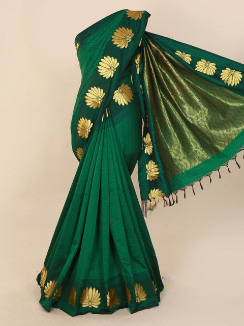 

Pothys Green Woven Design Art Silk Saree