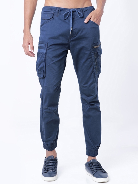 

Ecko Unltd Men Blue Slim Fit Solid Cargos