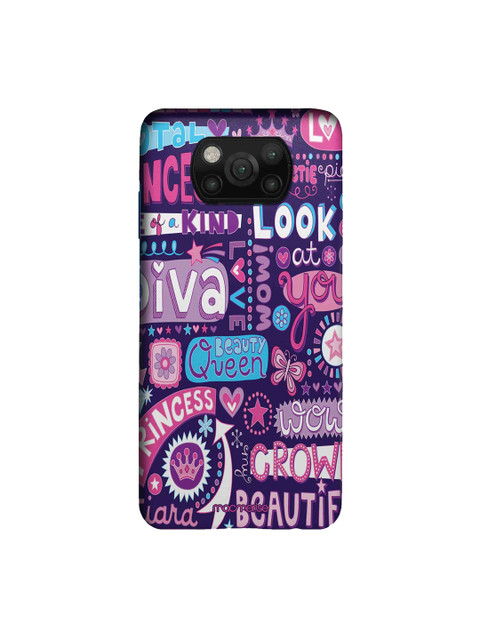 

macmerise Purple & Pink Diva Diaries Sleek Xiaomi Poco X3 Back Case
