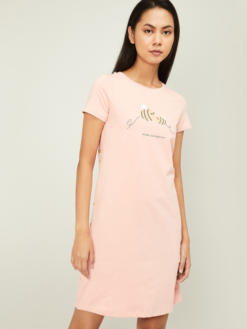 

Ginger by Lifestyle Pink Printed Nightdress