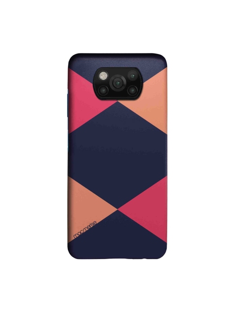 

macmerise Pink & Blue Criss Cross Xiaomi Poco X3 Back Cover