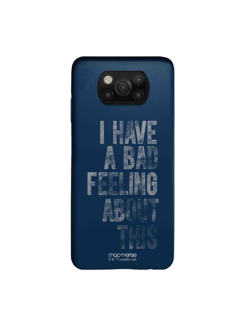 macmerise Blue & White Bad Feeling Sleek Xiaomi Poco X3 Case