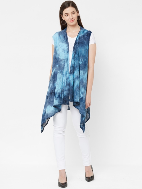 

Juliet Women Blue Printed Waterfall Shrug