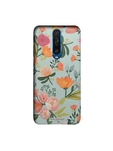 

macmerise Blue & Pink Hand Painted Flower By Payal Singhal Sleek Xiaomi Poco X2 Case