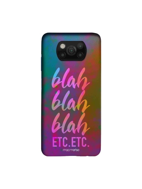 

macmerise Purple & Green Blah Blah Sleek Xiaomi Poco X3 Back Case