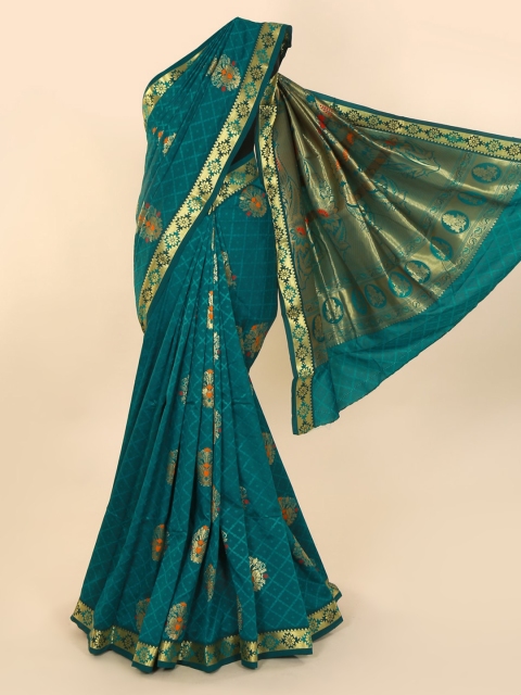

Pothys Green Woven Design Art Silk Saree