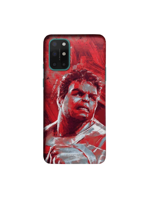 

macmerise Red & Grey Charcoal Art Hulk Printed OnePlus 8T Back Cover