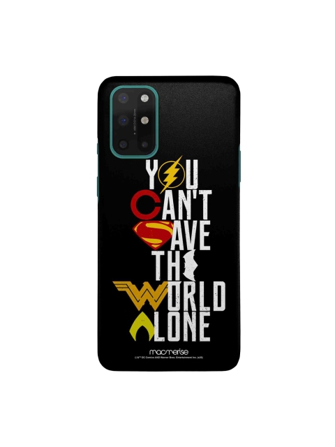 

macmerise Black & White Justice League Motto Printed OnePlus 8T Back Cover