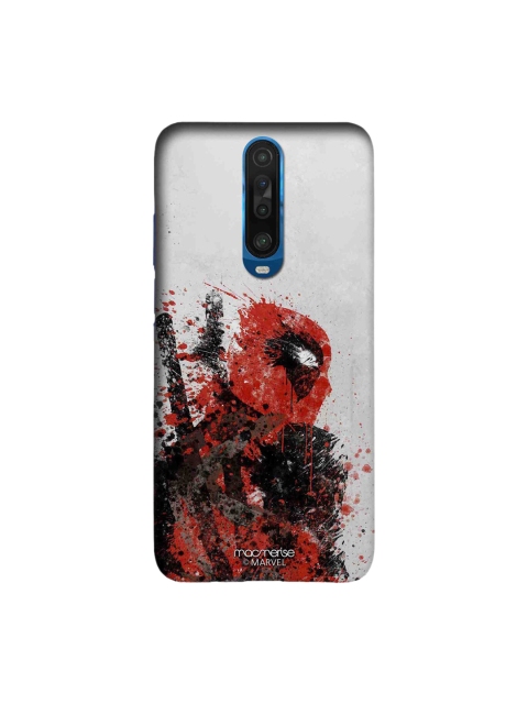 

macmerise Grey & Red Deadpool Strokes Xiaomi Poco X2 Back Cover