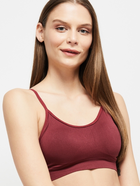 max Maroon Solid Non-Wired Non Padded Everyday Bra SU20SMPD01MAROONL