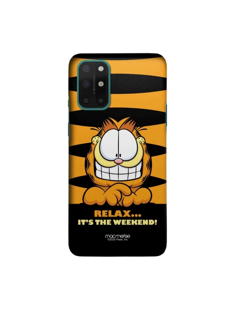 

macmerise Mustard Yellow & Black Weekend Garfield OnePlus 8T Sleek Mobile Case