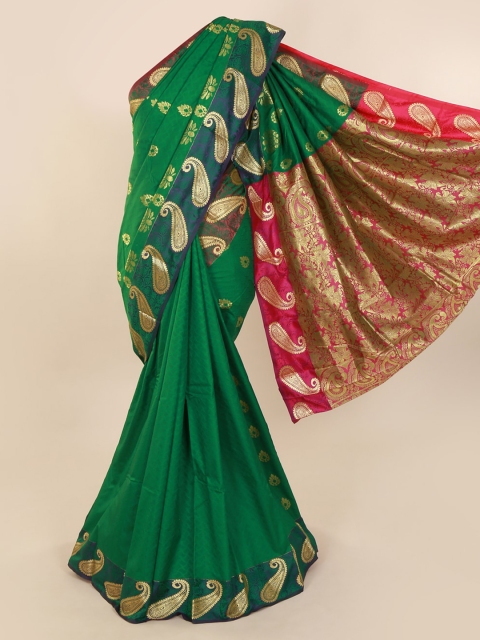 

Pothys Green Woven Design Art Silk Saree