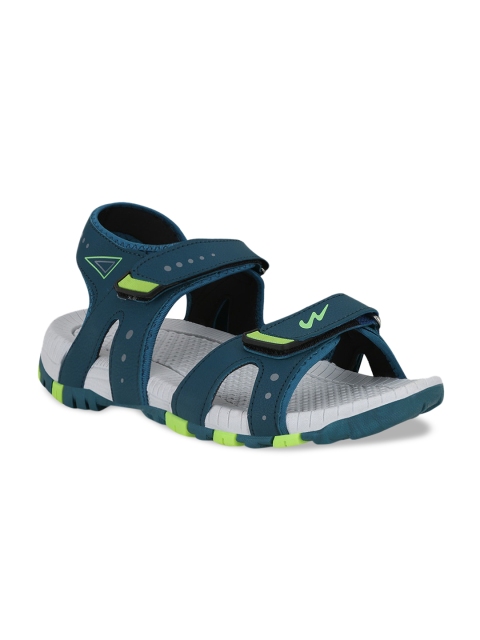 

Campus Men Blue & Green Comfort Sandals