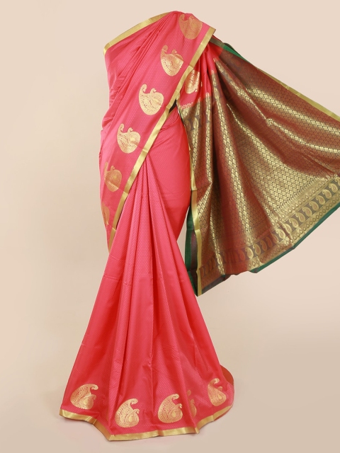 

Pothys Pink Woven Design Art Silk Saree