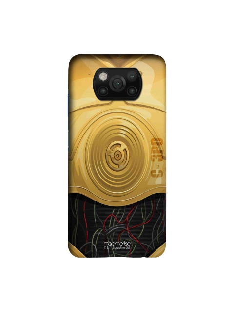 

macmerise Gold-Colored & Black Attire C3PO Xiaomi Poco X3 Back Cover