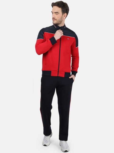 

Monte Carlo Men Red & Navy Blue Colourblocked Tracksuit