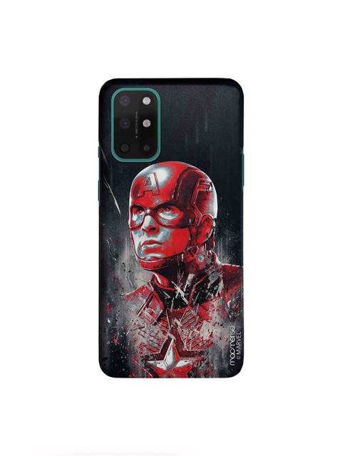 

macmerise Red & Black Art Captain America OnePlus 8T Sleek Back Case