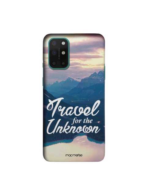 macmerise Blue & White Travel For The Unknown Sleek OnePlus 8T Back Case