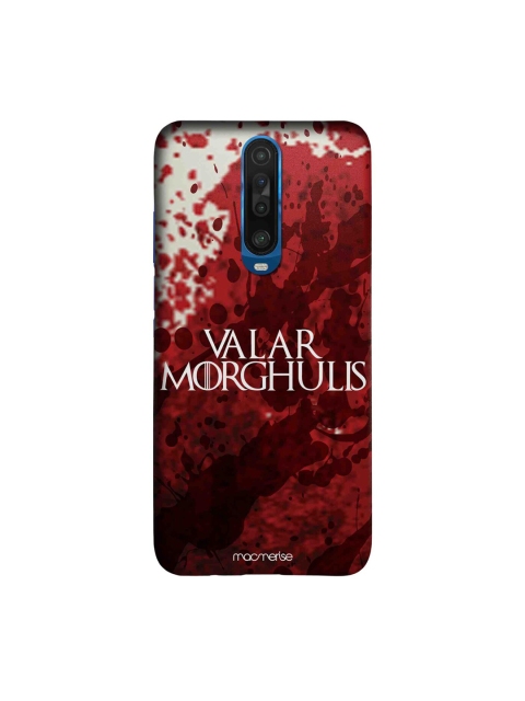

macmerise Red & White Valar Morghulis Printed Xiaomi Poco X2 Back Case