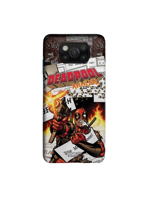 

macmerise Brown & White Comic Deadpool Sleek Xiaomi Poco X3 Back Case