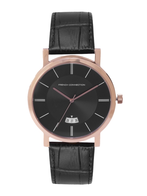 

French Connection Men Black Analogue Watch FCS1019BRG
