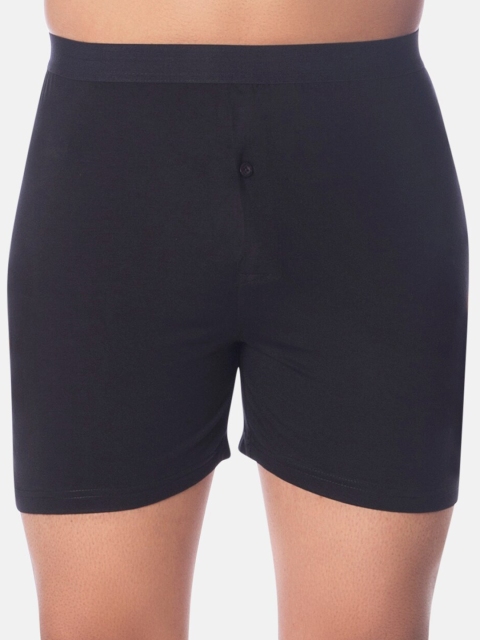 

Smugglerz Men Black Solid Tencel Modal Boxer Shorts