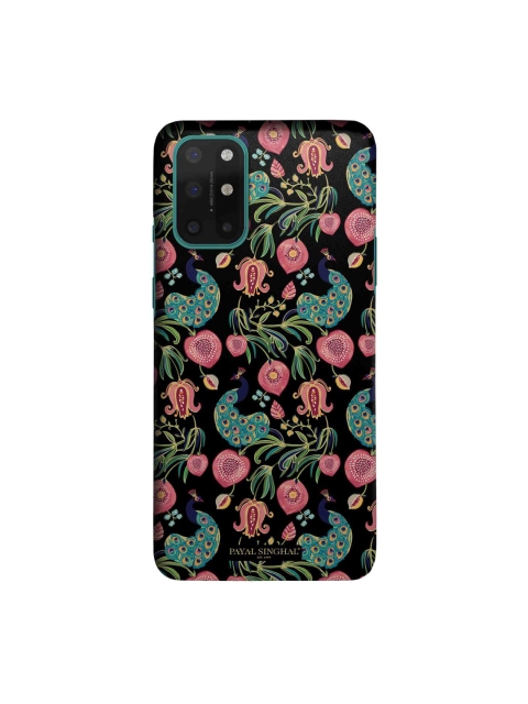 

macmerise Black & Pink Payal Singhal Anaar and Mor Printed OnePlus 8T Back Case