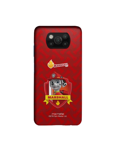 

macmerise Red & Maroon Marshall Paw Patrol Sleek Xiamoi Poco X3 Back Case