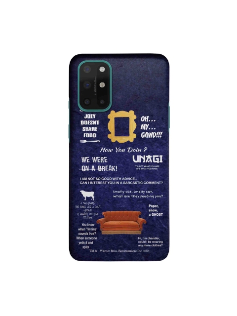 

macmerise Blue & White Friends Essentials Sleek OnePlus 8T Back Case
