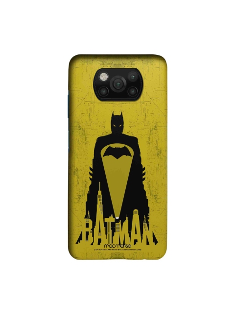 

macmerise Mustard Yellow & Black Bat Signal Sleek Xiaomi Poco X3 Back Case