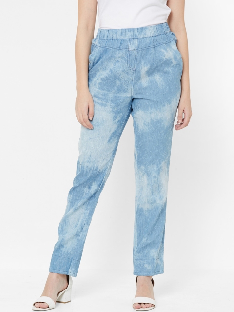 

Juliet Women Blue Printed Jeggings With Pockets