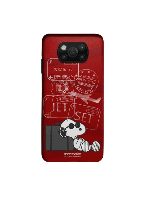 

macmerise Red & White Jet Set Go Xiaomi Poco X3 Back Cover