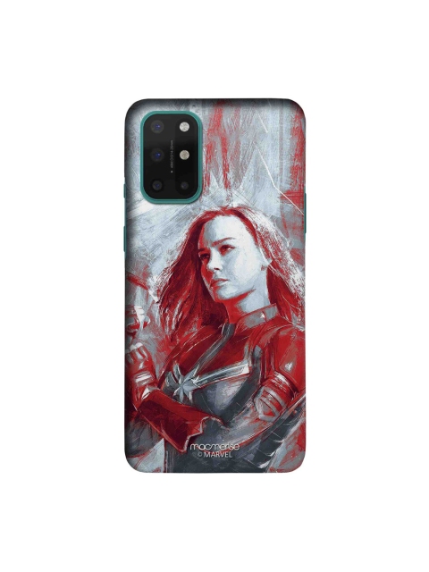 

macmerise Grey & Red Charcoal Art Capt Marvel Sleek OnePlus 8T Back Case