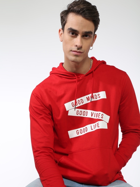 

Blue Saint Men Red Printed Sweatshirt