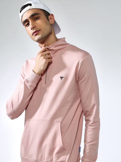 

Blue Saint Men Pink Solid Sweatshirt