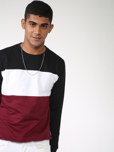 

Blue Saint Men Multicoloured Colourblocked Sweatshirt, Multi