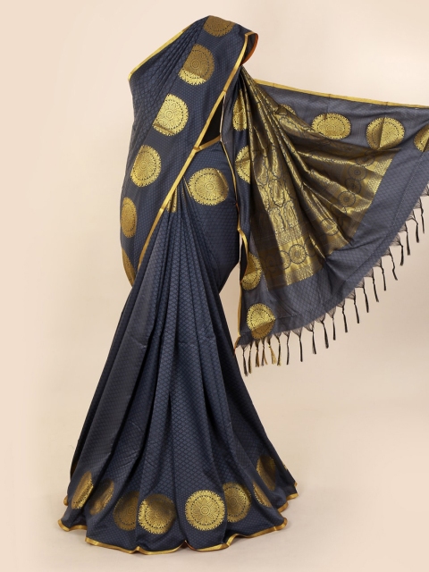 

Pothys Grey Printed Art Silk Saree