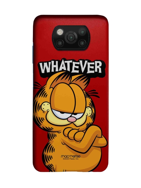 

macmerise Red & Orange Yeah Whatever Sleek Back Case Xiaomi Poco X3 Back Case