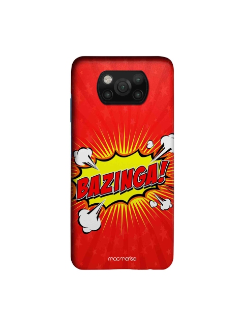 

macmerise Red & Yellow Bazinga Xiaomi Poco X3 Back Case
