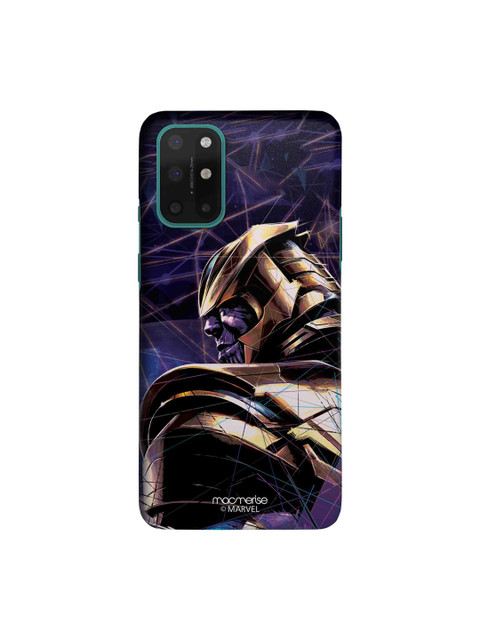 

macmerise Navy Blue & Gold-Toned Thanos on Edge OnePlus 8T Back Cover